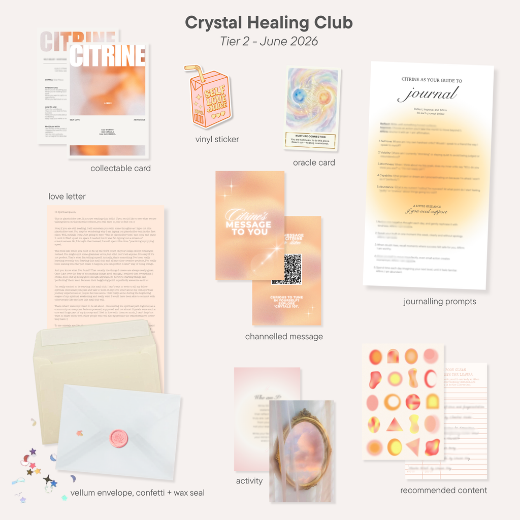 Crystal Healing Mail Club 💌 ✍🏼 ⭐️