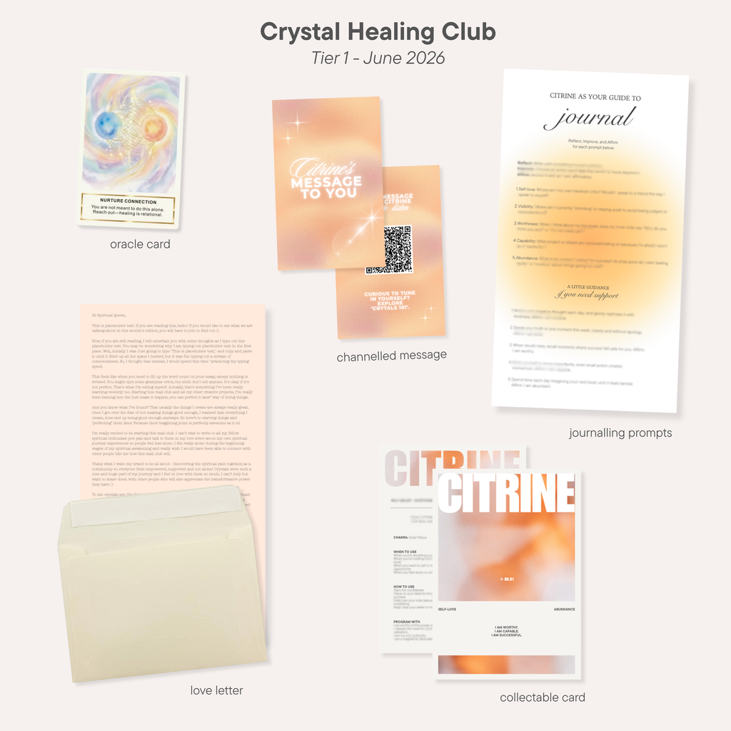 Crystal Healing Mail Club 💌 ✍🏼 ⭐️