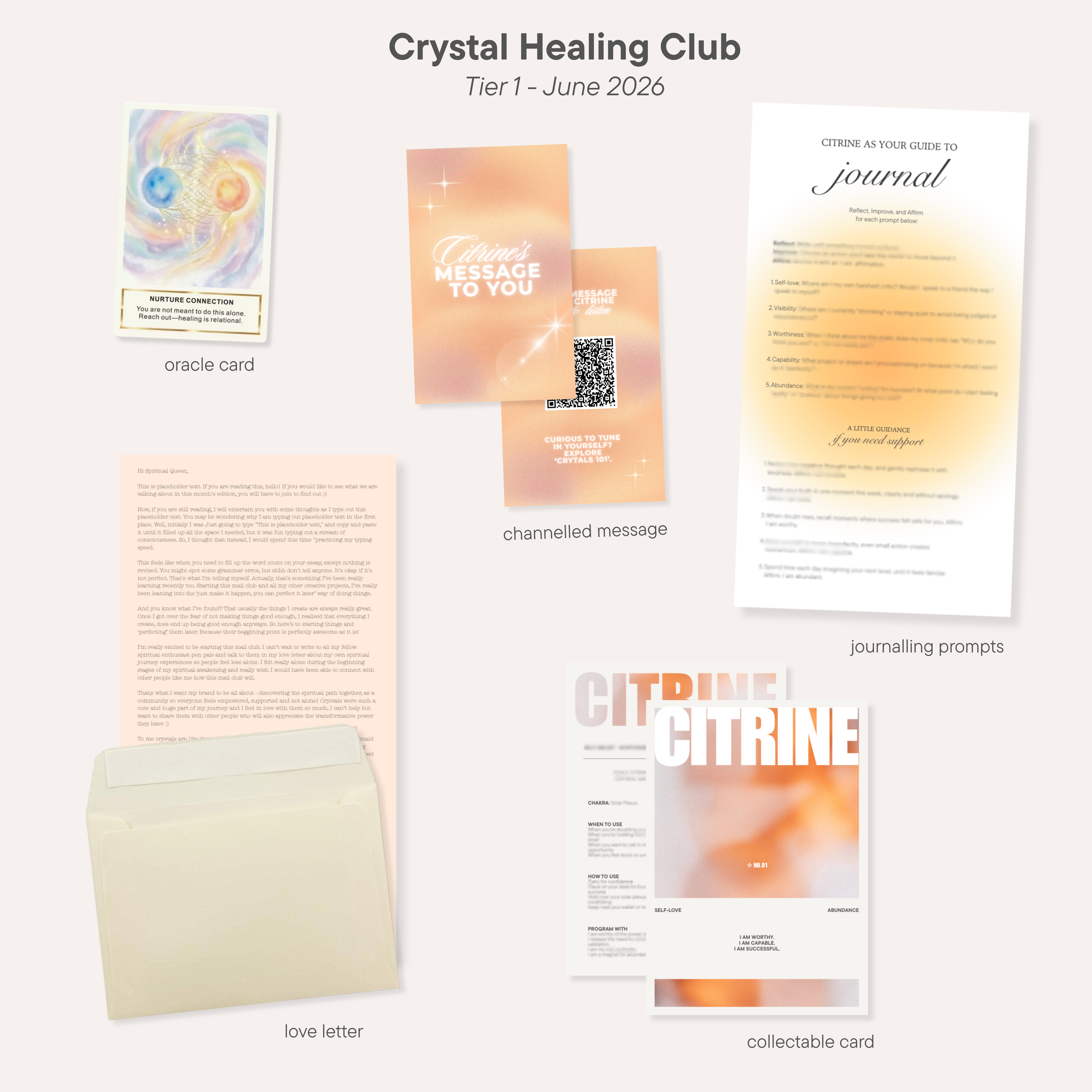 Crystal Healing Mail Club 💌 ✍🏼 ⭐️